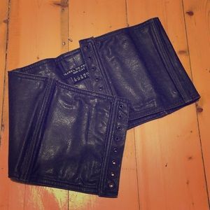 2/$15 - Vintage vegan leather corset belt